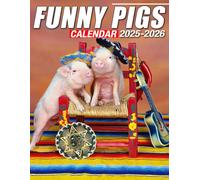 Funny Pigs Calendar 2025 - 2026: Bring Joy and Stay Organized with Our 24-Month 2025-2026 US Holidays - Perfect for Gifting or White Elephant Parties, Christmas Gift