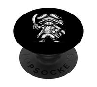 Funny Pirate Raccoon PopSockets PopGrip Adesivo