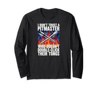 Funny Pitmaster BBQ Grilling Double Click Tongs Maglia a Manica