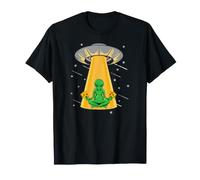 Funny Pizza Alien Area 51 Extraterrestrial UFO Maglietta