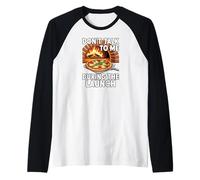 Funny Pizza Making Launch Wood-Fired Oven Pizzaiolo Maglia con Maniche Raglan
