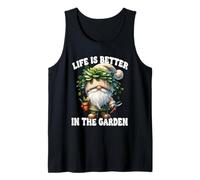 Funny Plant Lover Gnome Grandpa Life Is Better In The Garden Canotta