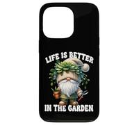 Funny Plant Lover Gnome Grandpa Life Is Better In The Garden Custodia per iPhone 13 Pro