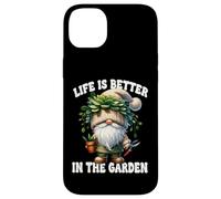 Funny Plant Lover Gnome Grandpa Life Is Better In The Garden Custodia per iPhone 14 Plus