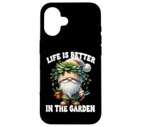 Funny Plant Lover Gnome Grandpa Life Is Better In The Garden Custodia per iPhone 16