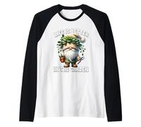 Funny Plant Lover Gnome Grandpa Life Is Better In The Garden Maglia con Maniche Raglan