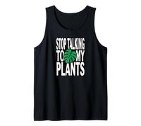 Funny Plant Lover Stop Talking To My Plants Monstera Design Canotta