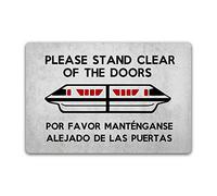Funny Please Stand Clear of the Doors Tappetino antiscivolo per ingresso interno ed esterno bagno, cucina, cucina, casa, 59,9 x 39,9 cm