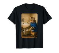 Funny Plumber Cat Meme Handyman Hilarious Cat Joke Maglietta