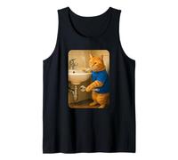 Funny Plumber Cat Meme Handyman Hilarious Orange Cat Joke Canotta