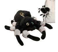 Funny Plush Spider, Soft Doll Keychain, 7.09x7.09 Inches Backpack Charm with Huggable Plush Material, Bag Accessory, Cartoon Ornament with Durable Build, Holiday Travel Use for Kids Adults
