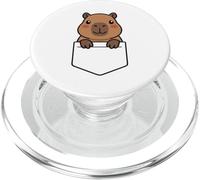 Funny Pocket Capybara - Minimal Animal Art PopSockets PopGrip per MagSafe