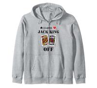 Funny Poker - I Love Jack King Off - Poker Player Tournament Felpa con Cappuccio