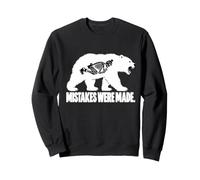 Funny Polar Bear Skeleton Arctic Wildlife Dark Humor Felpa