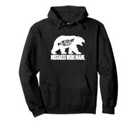Funny Polar Bear Skeleton Arctic Wildlife Dark Humor Felpa con Cappuccio