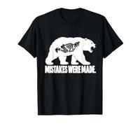 Funny Polar Bear Skeleton Arctic Wildlife Dark Humor Maglietta