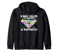 Funny Pool Billiard Men Women Billiards Players 8 Ball Gifts Felpa con Cappuccio