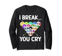 Funny Pool Billiard Men Women Billiards Players 8 Ball Gifts Maglia a Manica