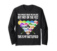 Funny Pool Billiard Men Women Billiards Players 8 Ball Gifts Maglia a Manica