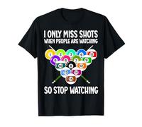 Funny Pool Billiard Men Women Billiards Players 8 Ball Gifts Maglietta