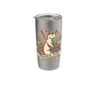 Funny Prairie Dog Sunset- Vintage Prairie dog slayer Caccia Bicchiere termico in acciaio inox doppia parete