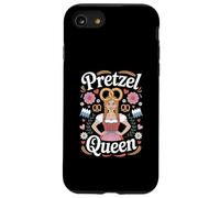 Funny Pretzel Queen Dirndl Biergarten Oktoberfest Beer Custodia per iPhone SE (2020) / 7/8