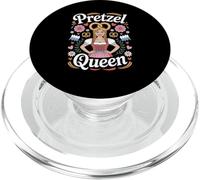 Funny Pretzel Queen Dirndl Biergarten Oktoberfest Beer PopSockets PopGrip per MagSafe