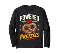 Funny Pretzel Saying Humor Joke Gag Powered By Maglia a Manica