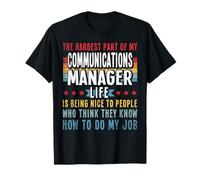Funny Profession Quote Communications Manager Maglietta