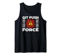 Funny Programmer Coding Git Push Force Warning Canotta