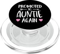 Funny Promoted To Auntie Again Pregnancy Announcement Aunt PopSockets PopGrip per MagSafe