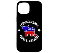 Funny Proud Member Vote Leopards Eating People's Faces Party Custodia per iPhone 15