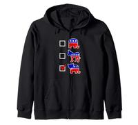 Funny Proud Member Vote Leopards Eating People's Faces Party Felpa con Cappuccio