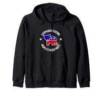 Funny Proud Member Vote Leopards Eating People's Faces Party Felpa con Cappuccio