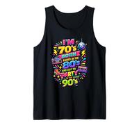 Funny Proud Throwback I'm 70s Born 80s Raised 90s Fun Party Canotta
