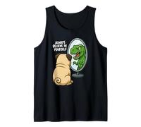 Funny Pug Dinosaur Trex Always Believe in Yourself Specchio Canotta