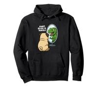 Funny Pug Dinosaur Trex Always Believe in Yourself Specchio Felpa con Cappuccio