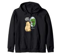 Funny Pug Dinosaur Trex Always Believe in Yourself Specchio Felpa con Cappuccio