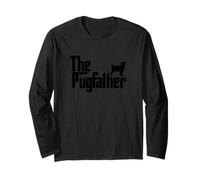 Funny Pug Owner The Pugfather Father Gift Maglia a Manica