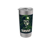 Funny Pug Soldier dice "Survive" Vintage Cute Dog Bicchiere termico in acciaio inox doppia parete