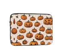 Funny Pumpkin Head - Borsa portatile per laptop da 15", perfetta per lavoro, viaggi, scuola, ufficio, tasca interna antiurto