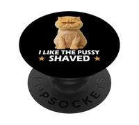 Funny Pussy Meme Pun Adult Joke Hilarious Shaved Pussy Joke PopSockets PopGrip Adesivo