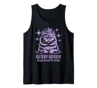 Funny Queef Queen Hear My Kitty Purr Funny Cat Donne Uomini Canotta