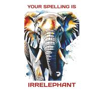 Funny Quote Elephant Hardback Notebook: 6" x 9" Lined Notebook with 200 lined pages for Men and Women, Notebook, Daily Writing Journal, 200 page, with a funny quote elephant on the cover