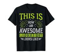 Funny Quote Thumbs Up Awesome Linguist Maglietta