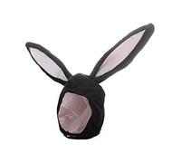 Funny Rabbit Ear Plush Hat, Cosplay Party Headwear (Black)