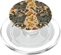 Funny Raccoon Cartoon Trash Panda Chaos Meme Art PopSockets PopGrip per MagSafe