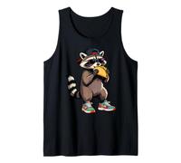 Funny Raccoon, Common Raccoon Eating a Taco Canotta
