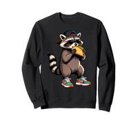 Funny Raccoon, Common Raccoon Eating a Taco Felpa