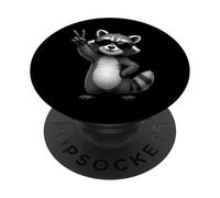 Funny Raccoon Cool Raccoon Chill Raccoon PopSockets PopGrip Adesivo